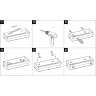 Полка для душа прямая LEMARK SHELF LINE 400 мм графит 9776054